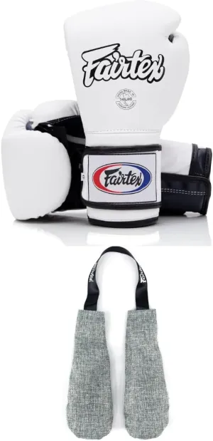 Fairtex BGV9 Boxing Gloves with Deodorizer Inserts | Mexican Style Glove for Hard Hitters   Odor & Moisture Absorber for Boxing, MMA, Muay Thai | Perfect Bundle for Clean & Durable Gear
