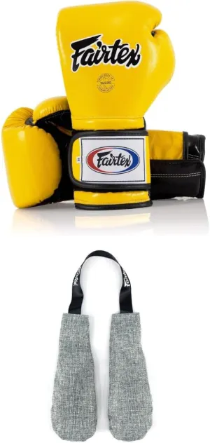 Fairtex BGV9 Boxing Gloves with Deodorizer Inserts | Mexican Style Glove for Hard Hitters   Odor & Moisture Absorber for Boxing, MMA, Muay Thai | Perfect Bundle for Clean & Durable Gear