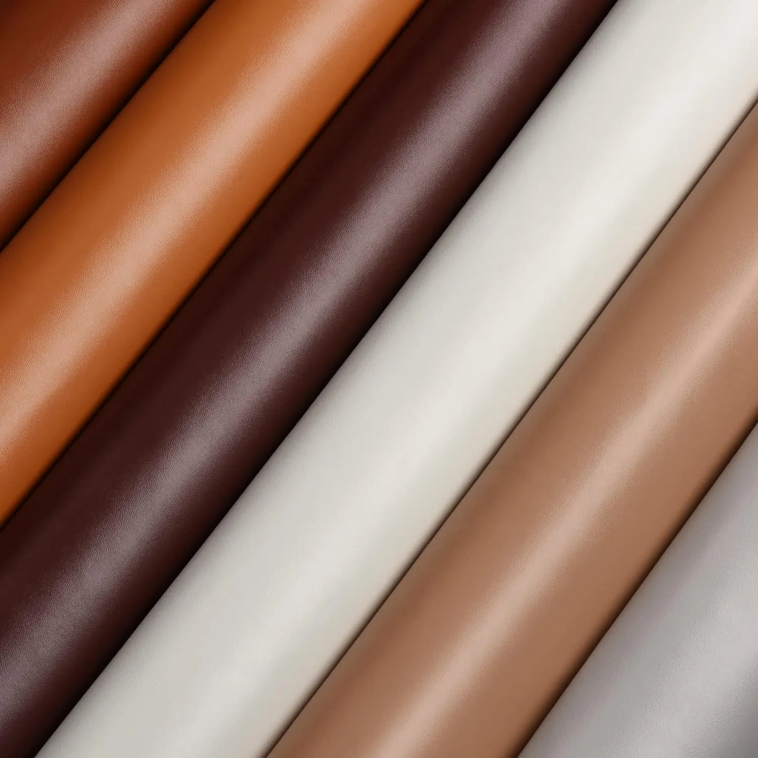 Faux Leather 2 Yards 58" x 72", 1.0 mm Thick Upholstery Leather PU Fabric Synthetic Leather Material Vinyl Leather Sheets for Upholstery Crafts, DIY Sewing, Sofa, Handbag (Apricot_Smooth Surface)
