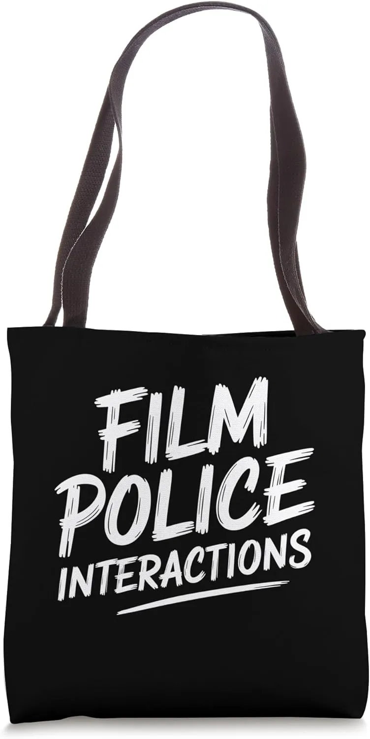 Film Police Interactions Funny Film Director Movie Producer Tote Bag