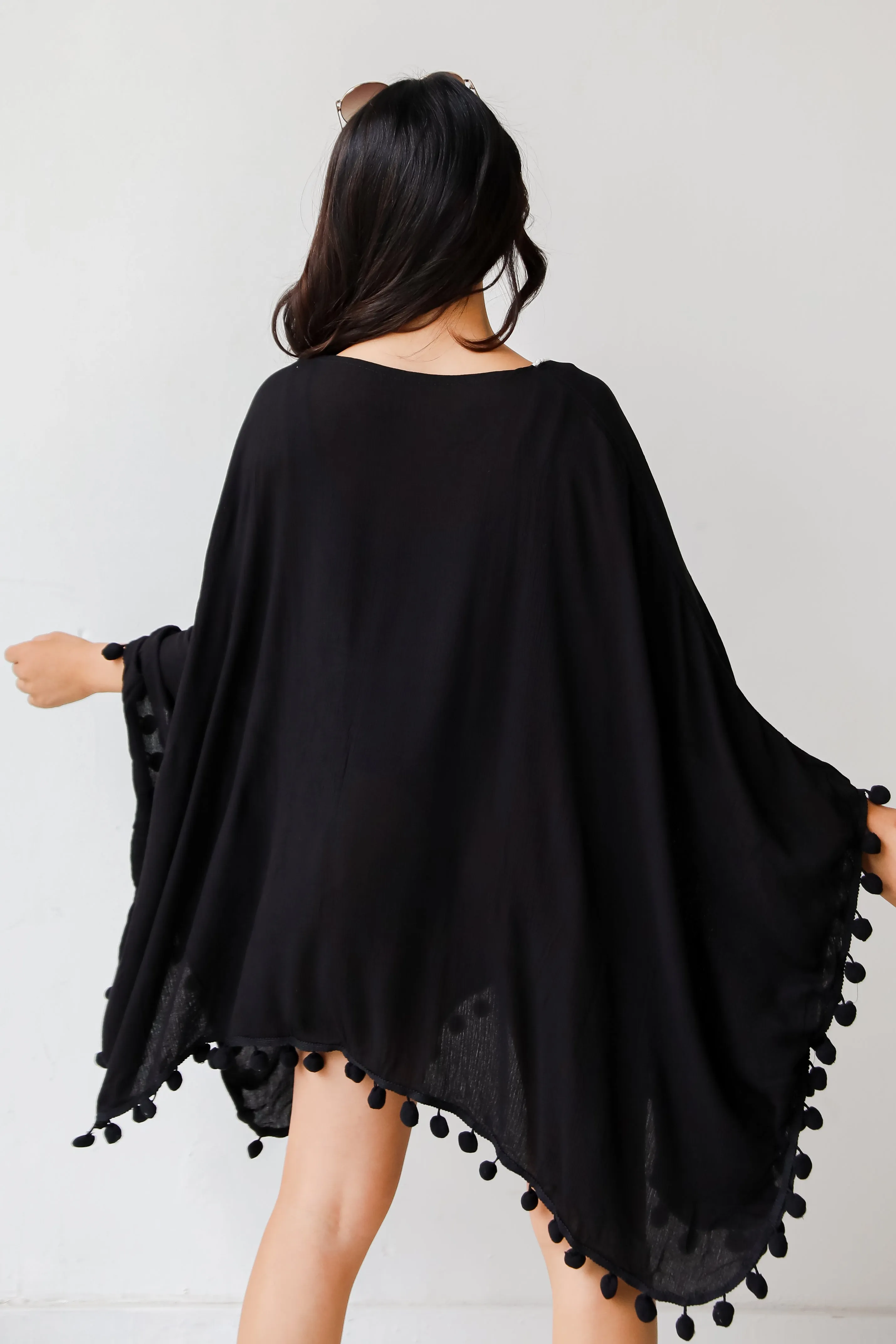 FINAL SALE - A Perfect Vacation Pom Pom Coverup