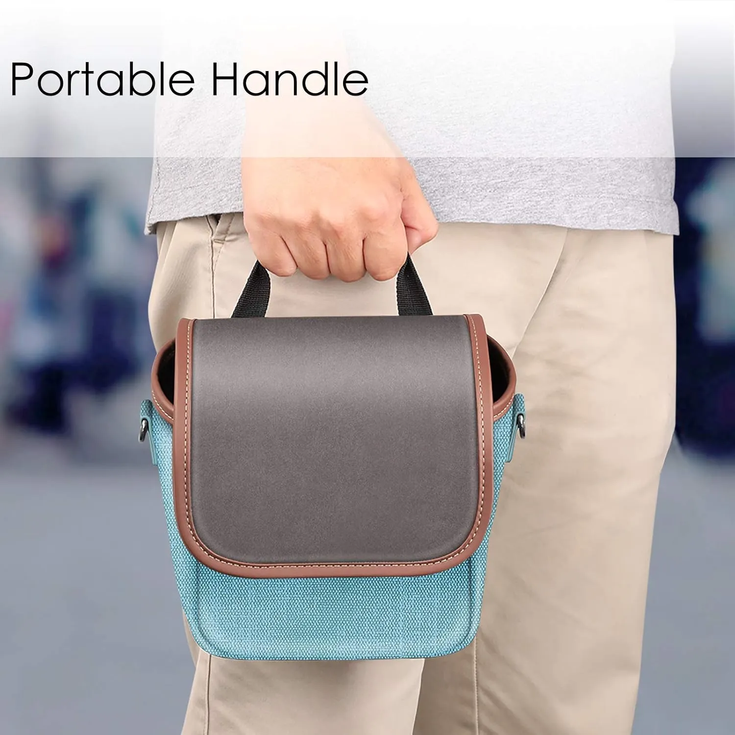 FINTIE Camera Bag Compatible with Polaroid Now  Generation 3rd/2nd/1st I-Type, Polaroid Flip, OneStep 2 VF, I-2 Instant Film Camera Travel Shoulder Case with Adjustable Strap Accessories