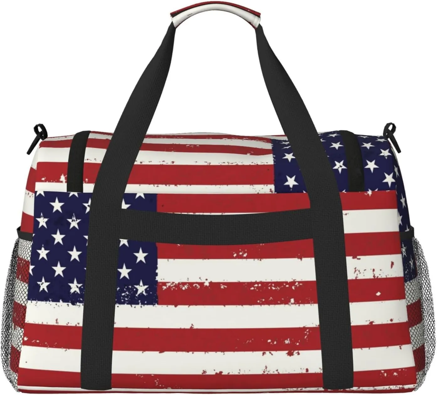 Flag United States Travel Duffel Bag Large Foldable Waterproof Overnight Bag For Beach Swim Bags Pool Sports Gym