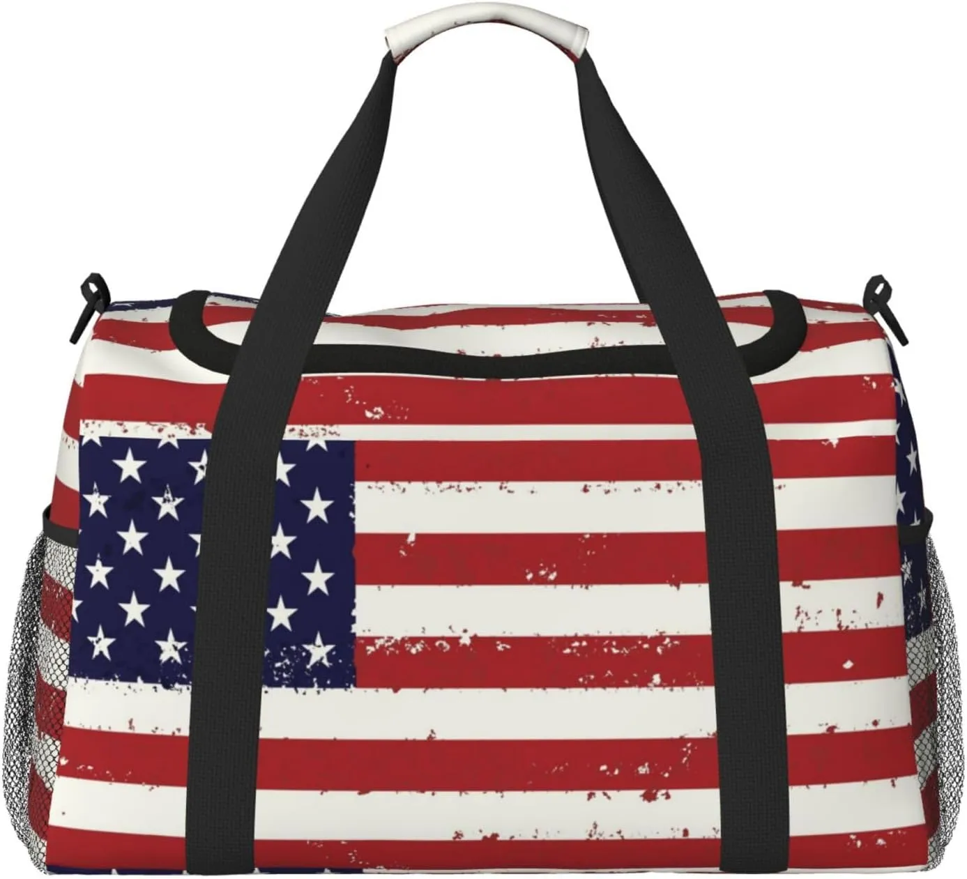 Flag United States Travel Duffel Bag Large Foldable Waterproof Overnight Bag For Beach Swim Bags Pool Sports Gym