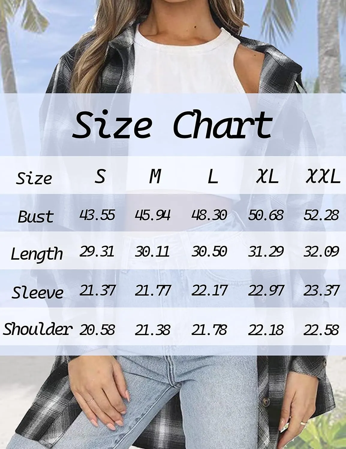 Flannel Shirts for Women Oversized Plaid Soft Flannel Button Down Shirt Blouses