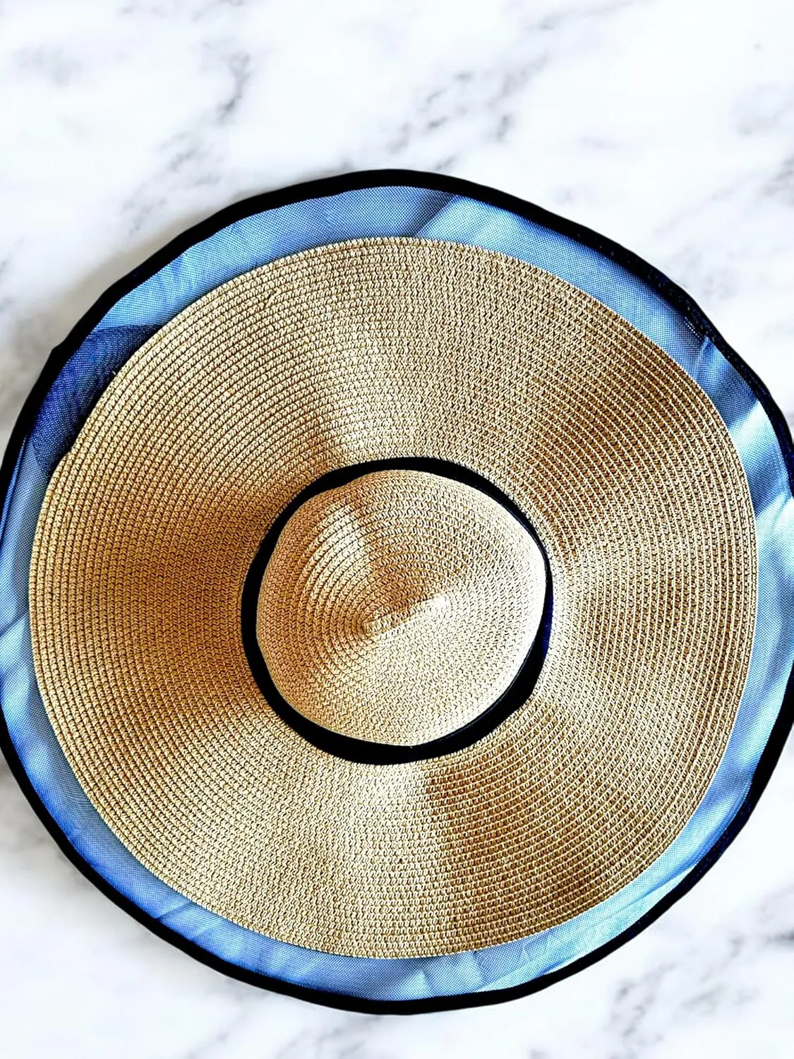 Flex Beach Sun Hat for Women Satin-Lined Rollable Removable Chin Strap UPF50 Big-Head Friendly with Travel Bag