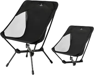 Folding Camping Chairs Ultra Lightweight, Aluminum Bracket Folding Chairs with Backpack, for Outdoor Camping, Travel, Hiking