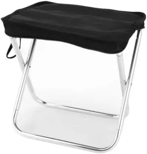 Folding Chair Outdoor Lightweight Camping Stool Folding Fishing Chair with Carry Bag 9(Black)
