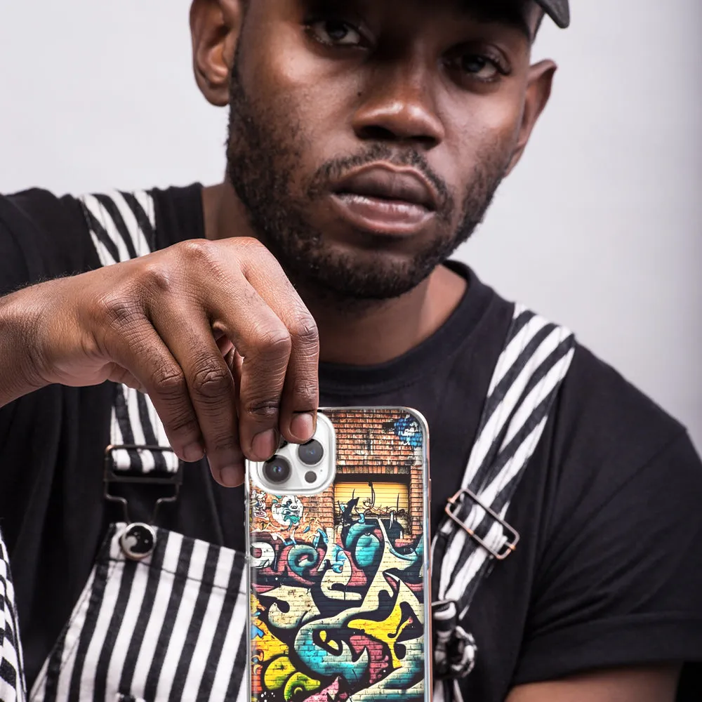 For Apple iPhone 14 Pro Max Urban Graffiti Wall Art Painting Design Hybrid Protective Phone Case Cover