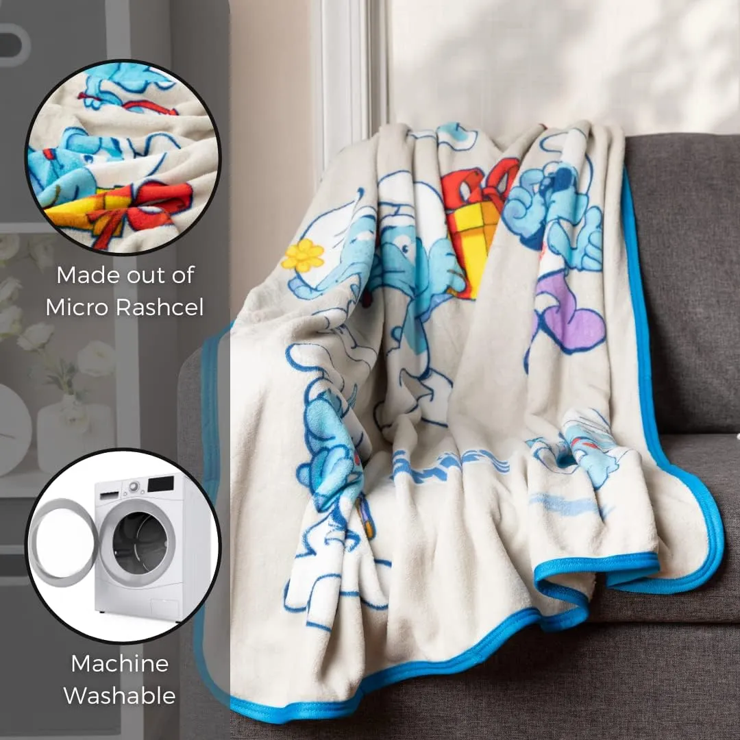 Franco Collectibles Smurfs Bedding Super Soft Micro Raschel Throw, 46 in x 60 in, (Official Licensed Product)