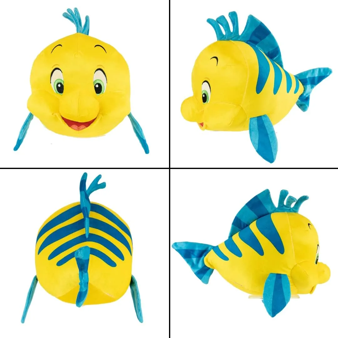 Franco The Little Mermaid Flounder Kids Bedding Super Soft Plush Cuddle Pillow Buddy, (Official Licensed Disney Product)