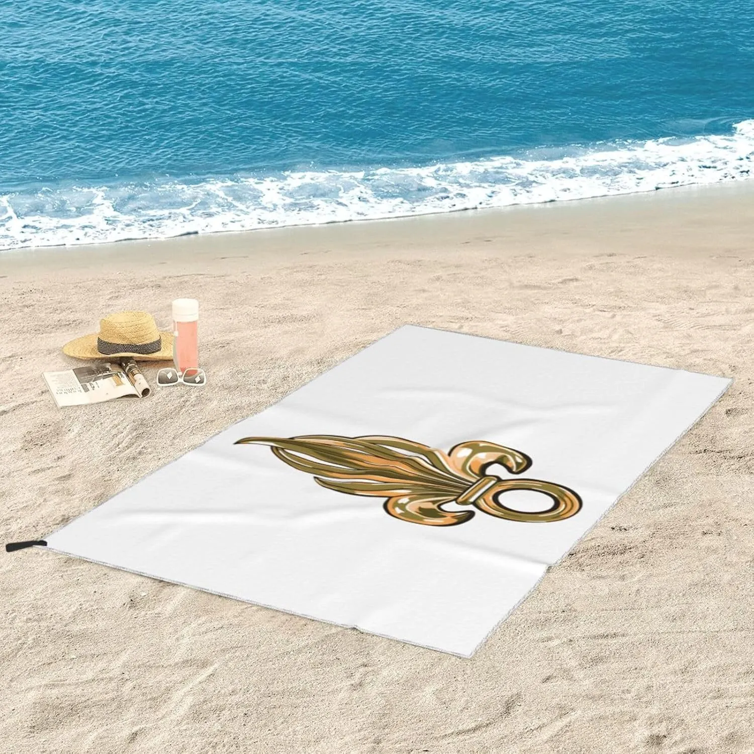 French Foreign Legion Logo Beach Towel Quick Dry Sand Free Lightweight Large 27.5"x55" with Travel Bag - Vacation Essentials Bath Towel for Pool, Summer