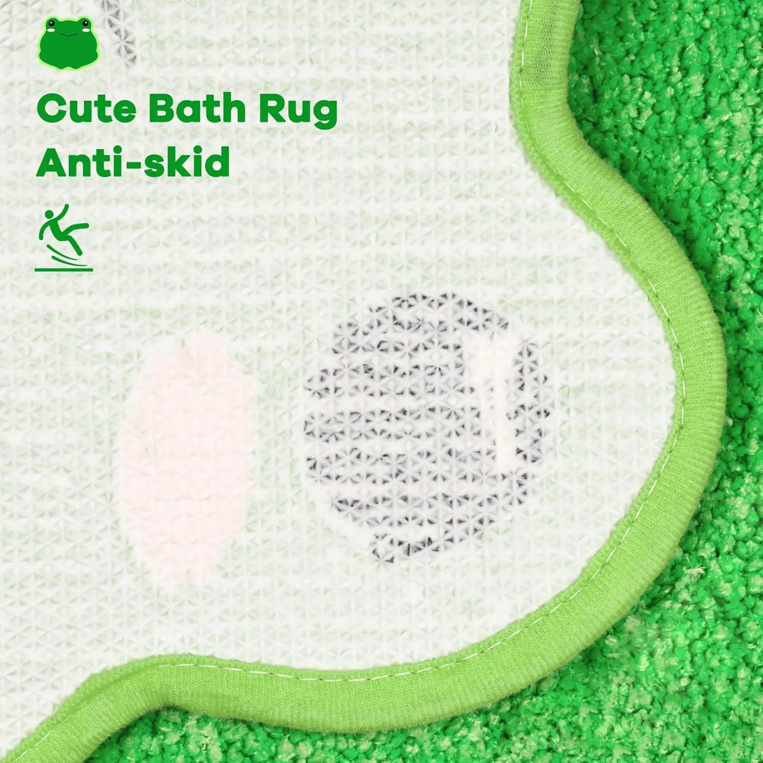 Frog Bathroom Rugs Mat,Water Absorbent Non Slip Cute Bath Mat,Bathroom Rug for Bathroom Shower Room,Machine Wash(20 * 24 inch)