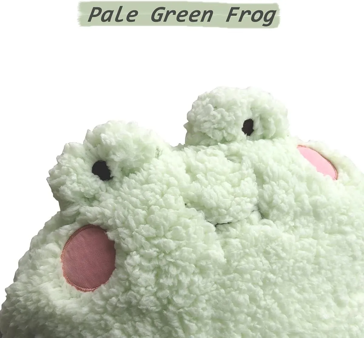 Frog Plush Pillow, Adorable Frog Stuffed Animal (15 * 14 inch), Home Cushion Decoration Plush Hugging Pillow Frog Toy Birthday Xmas Travel Gift for Kids Adults Girls Boys
