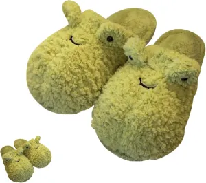 Frog Slippers, Fluffy Cartoon Frog Slippers Cute Animal Slippers Frog House Slippers For Women Men Indoor Slippers