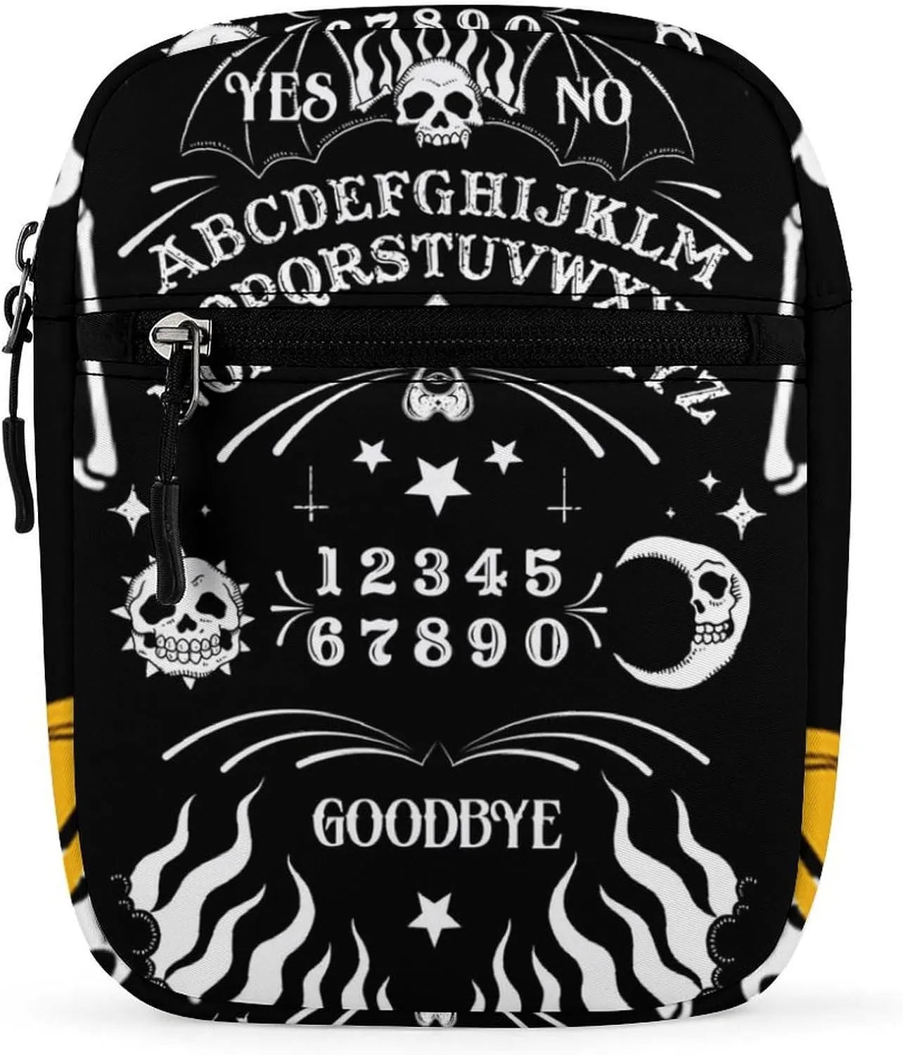 Funny Gothic Skeleton Spirit Detachable Shoulder Strap Small Shoulder Bag Unisex