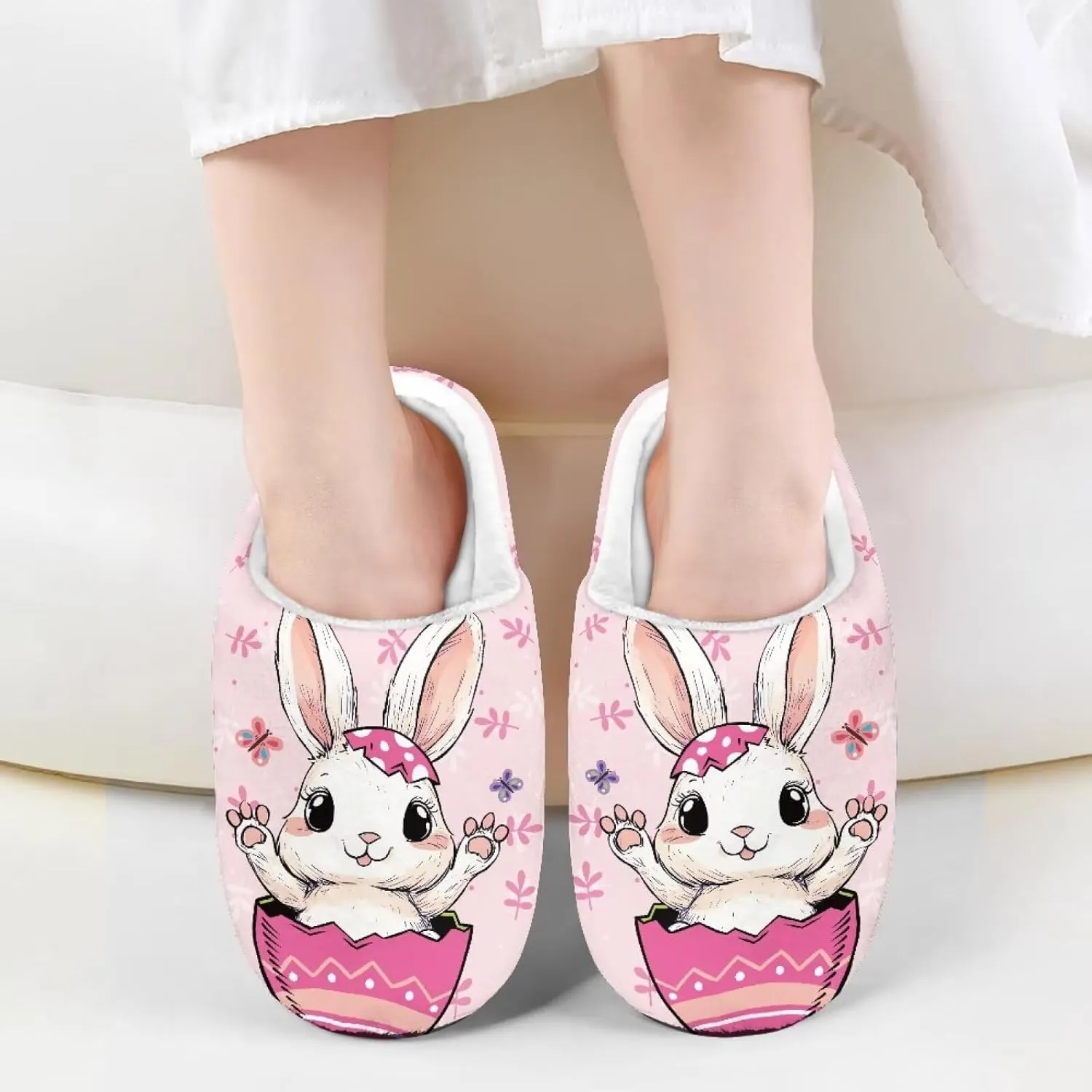 Fuzzy Slippers for Little Kids Boys Girls Cozy Warm Winter House Slippers Comfy with Non-Slip Sole SizeUS 9-15
