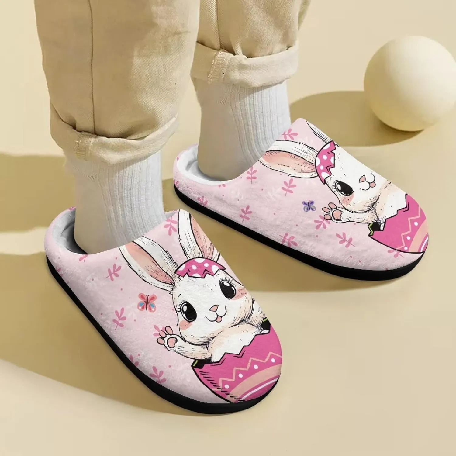 Fuzzy Slippers for Little Kids Boys Girls Cozy Warm Winter House Slippers Comfy with Non-Slip Sole SizeUS 9-15