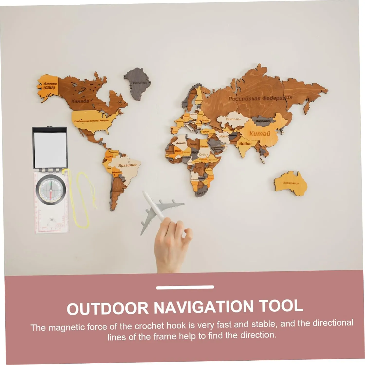GALPADA Map Ruler Compass Navigation Outdoor Compass Directional Compass Camping Compass Compass Hiking Multi