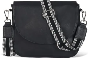 Genuine Leather Shoulder Crossbody Purse For Women with Adjustable Strap, Mobile Pocket & Outside & Inside Zipper