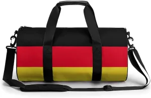 Germany Flag Gym Bag for Men Women with Wet Pocket Travel Duffel Sports Overnight Weekender