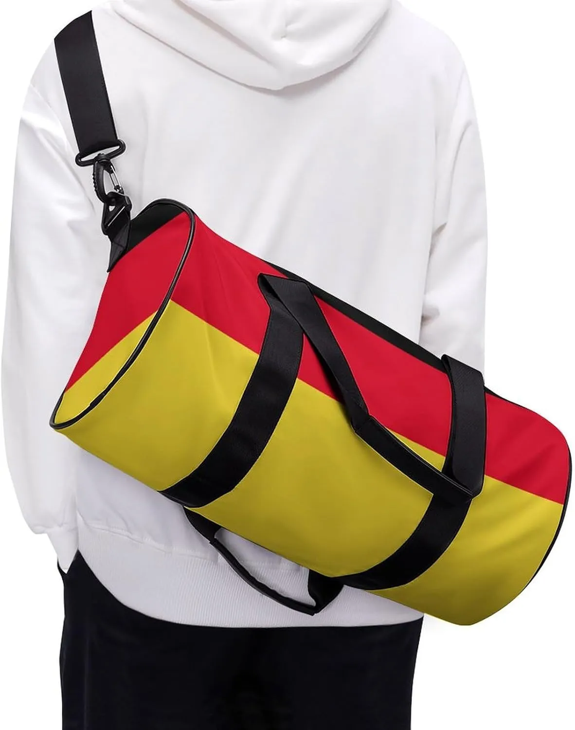 Germany Flag Gym Bag for Men Women with Wet Pocket Travel Duffel Sports Overnight Weekender