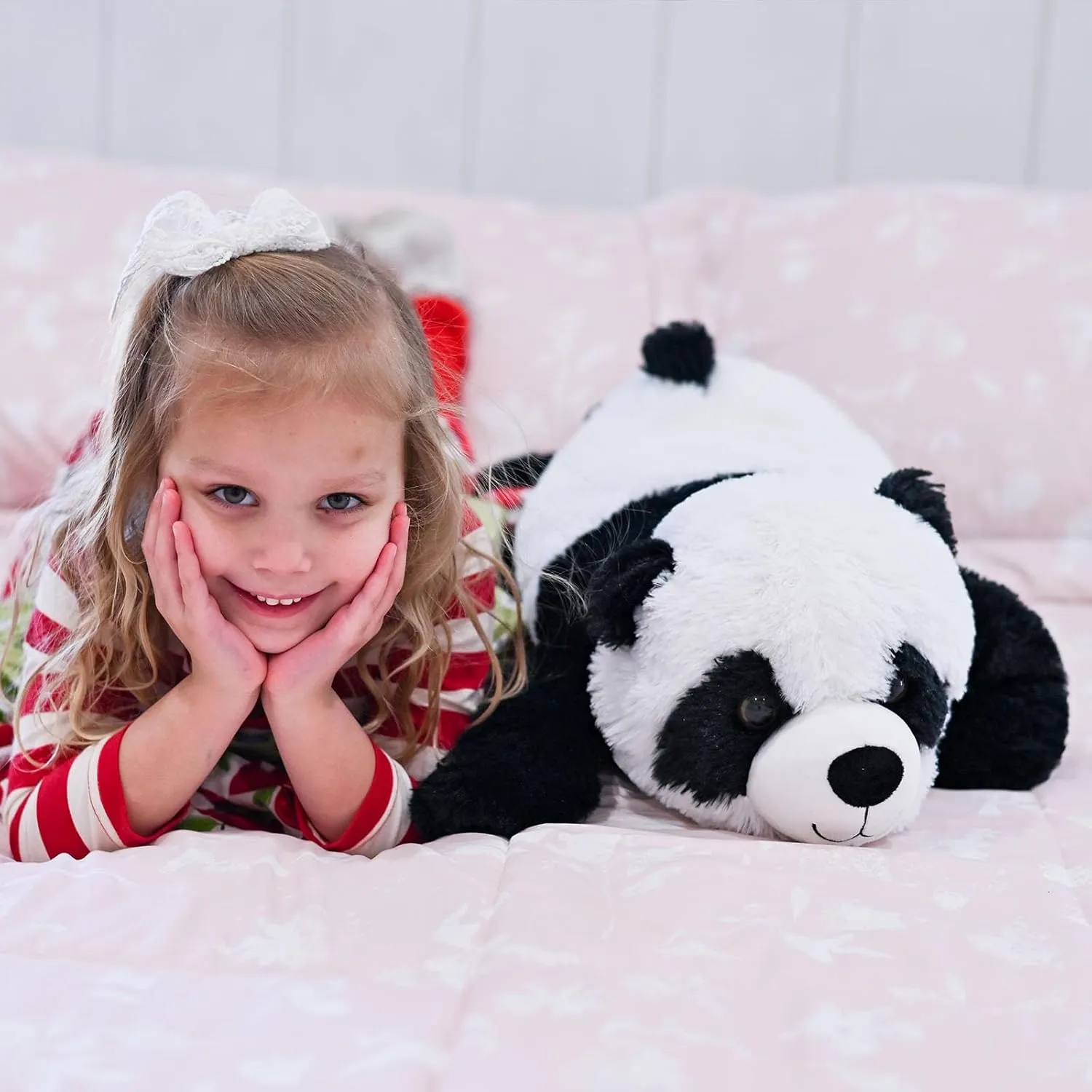 Giant Panda Stuffed Animal 31", Large Soft Panda Body Pillow Plush for Girls Boys Kids, Oversize Cute Stuffed Toy Gift for Christmas, Birthday, Baby Shower