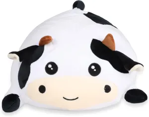 Giant Plush Toy, Cow Plush Pillow, 19.6" Stuffed Cow, Kids Children Xmas Birthday Gift (Round Eyes)