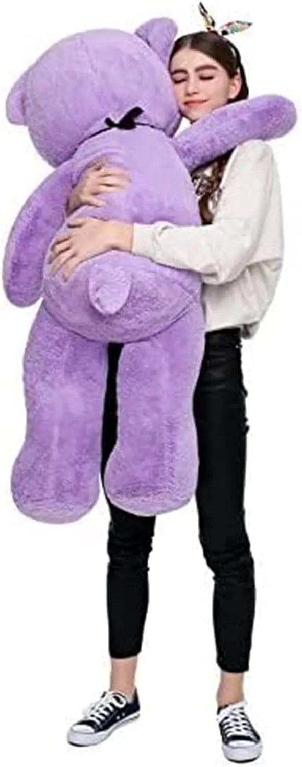 Giant Teddy Bear Plush Stuffed Animals for Girlfriend or Kids 47 Inch, (Purple)