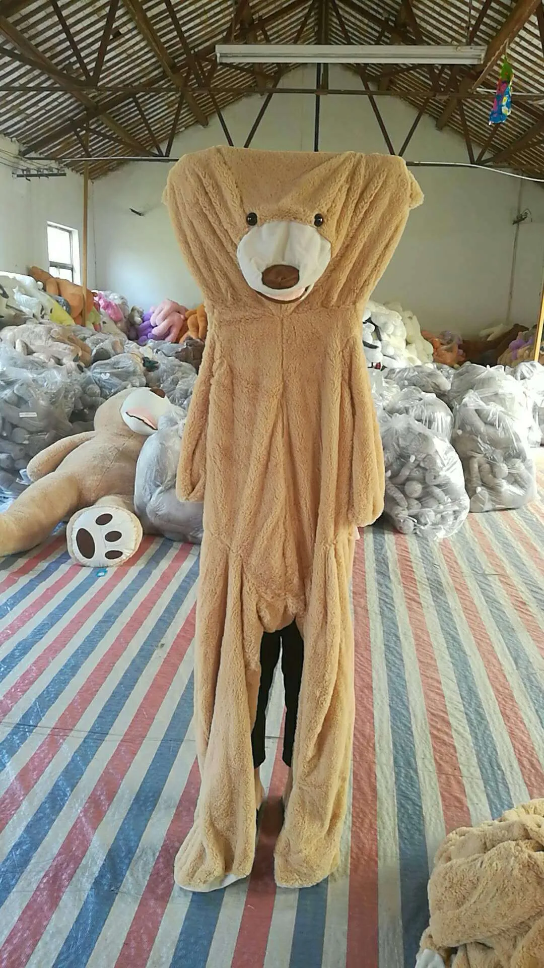 Giant Teddy Bear Plush Toy | Huge Toy with Leather Shell |Aliyya Store