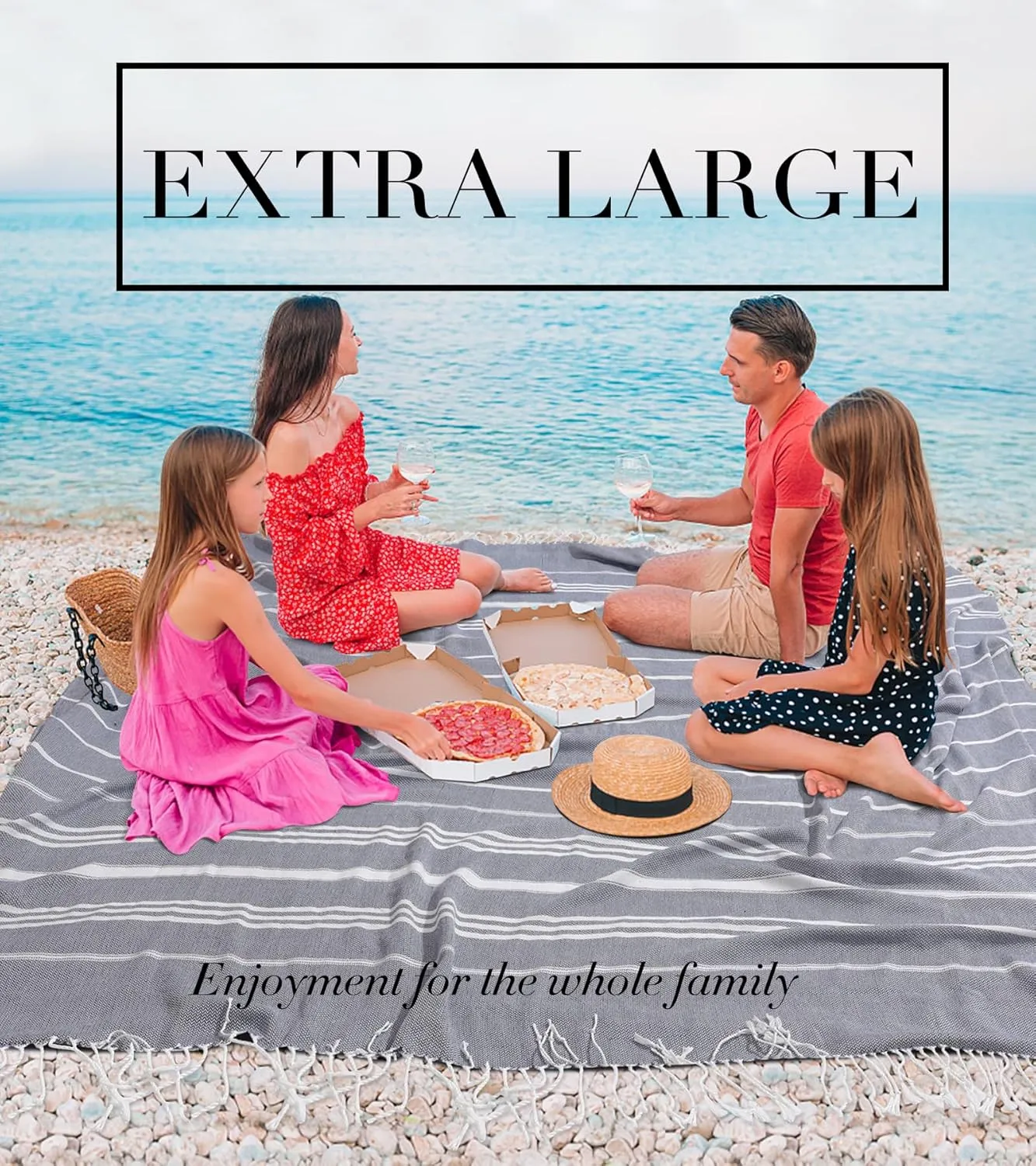 Giant Turkish Beach Towel Blanket Extra Large Boho Cotton Throw Blanket Pool Cloud Towel Quick Dry Sand Free Microfiber Sandrpoof Adult Women Lightweight Oversized Xl Xll Big Jumbo Wide 2 Person Size