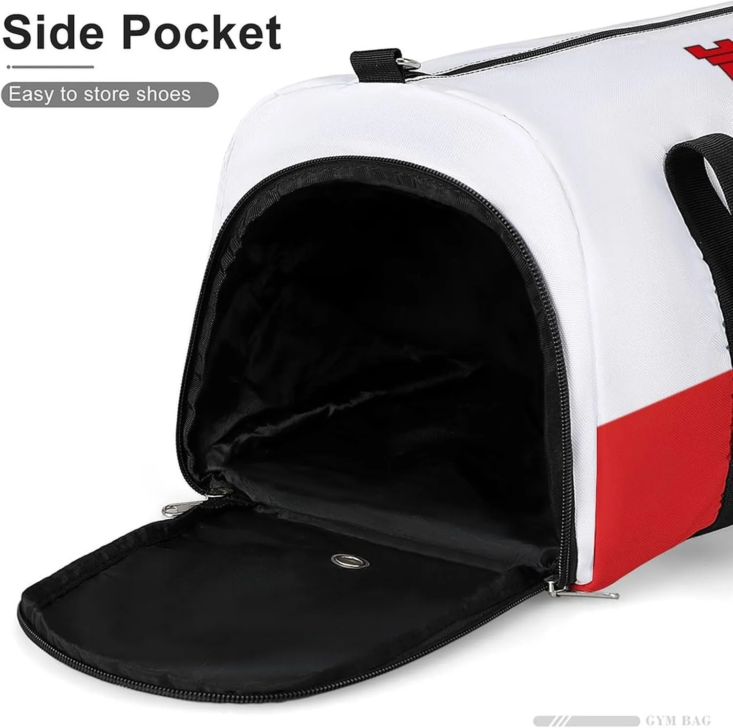Gibraltar Flag Duffel for Men Women with Shoe Compartment and Wet Pocket