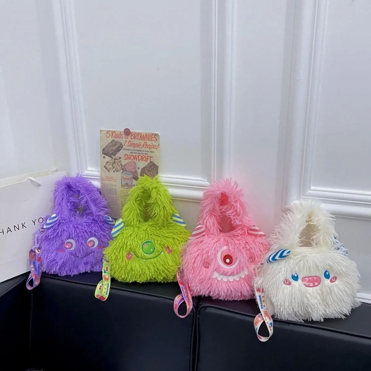 Girl Cartoon Little Monster Cute Tote Cute Crossbody Purse Cartoon Wallet Cute Y2K Accessories Grunge Accessories (Green)