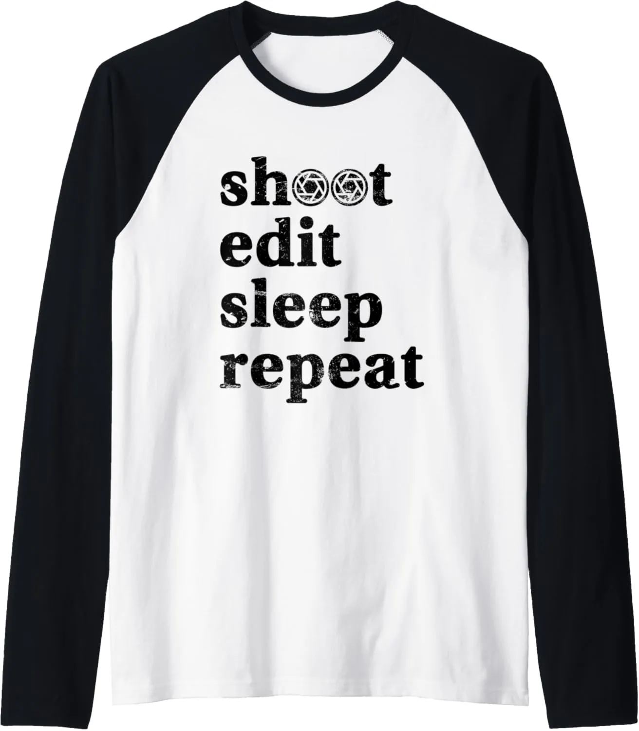 Golden Hour Sunrise Landscape Street Photographer Raglan Baseball Tee