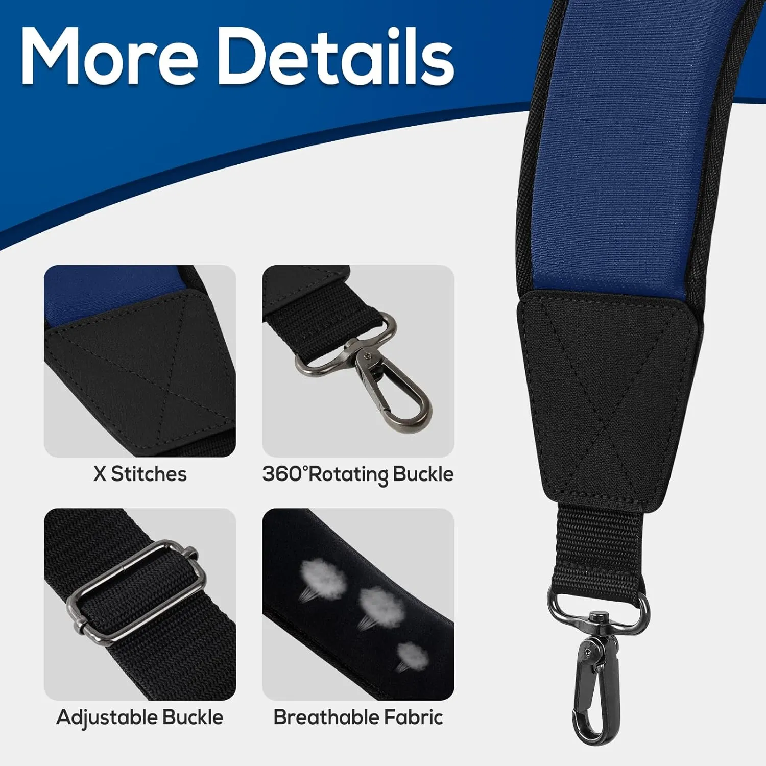Golf Bag Straps, Universal Replacement Double Shoulder Single Shoulder Straps, Golf Bag Carry Strap