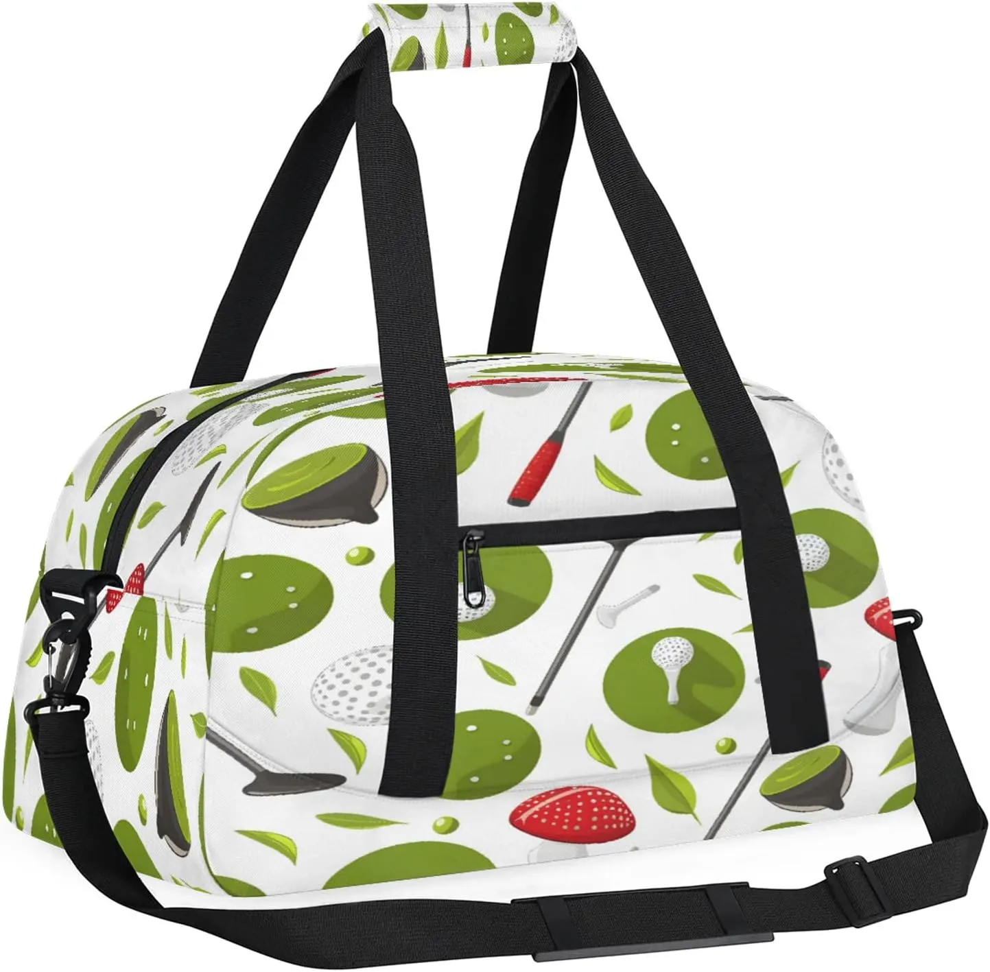 Golf Club Small Gym Bag 18 inch Carry On Duffel Bag for Weekender Travel Sports Workout Yoga Gymnastics Dance Ballet