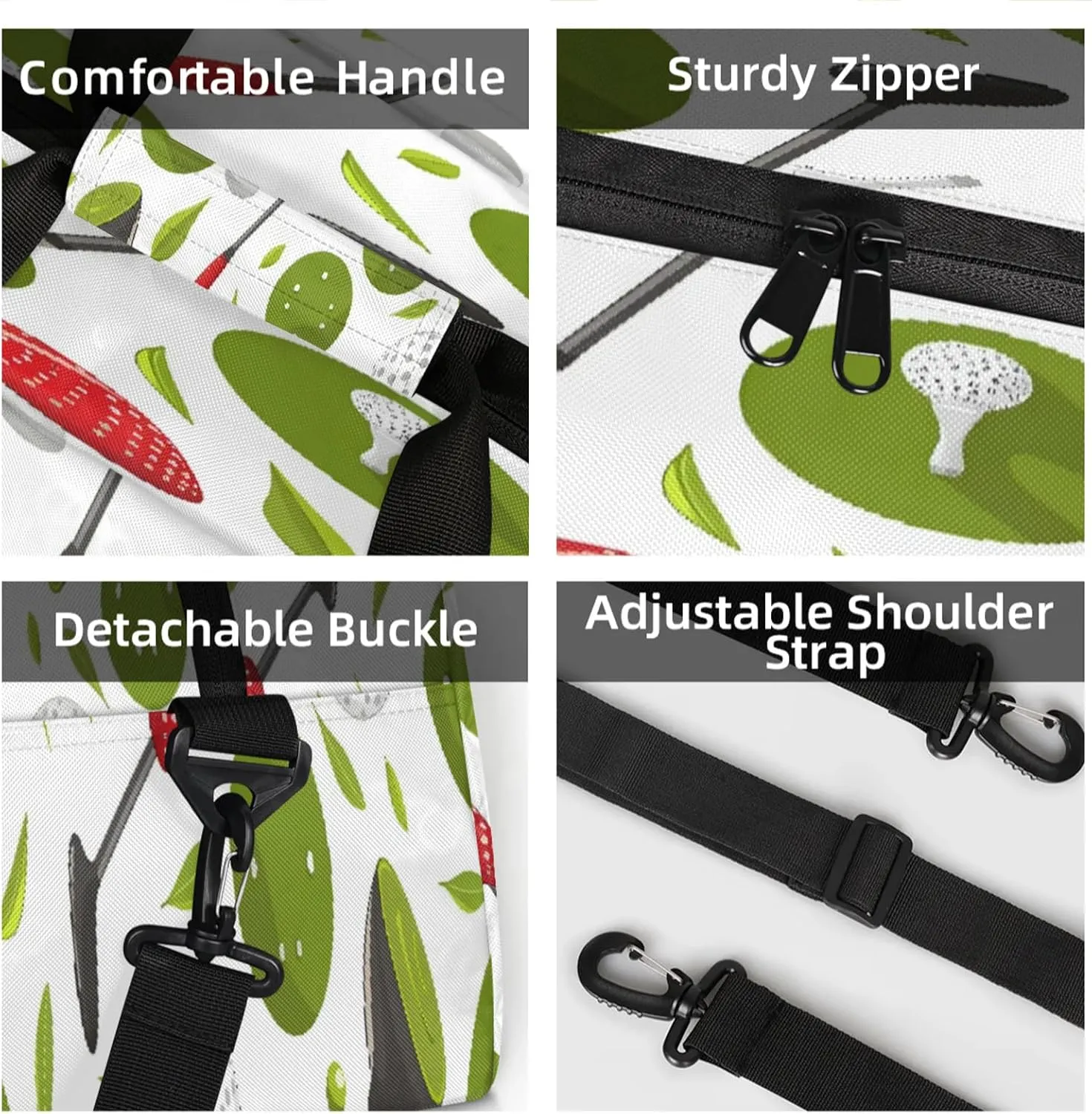 Golf Club Small Gym Bag 18 inch Carry On Duffel Bag for Weekender Travel Sports Workout Yoga Gymnastics Dance Ballet