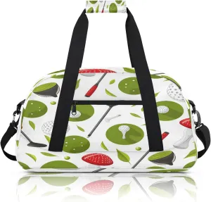 Golf Club Small Gym Bag 18 inch Carry On Duffel Bag for Weekender Travel Sports Workout Yoga Gymnastics Dance Ballet