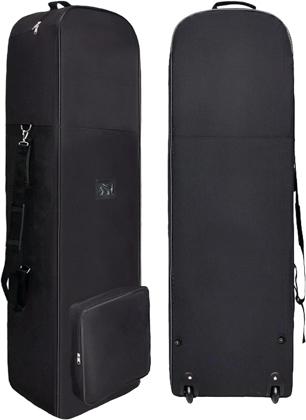 Golf Travel Bags for Airlines with Wheels,Adjustable Shoulder Strap with Hard Case Top,Golf Travel Club Bag Soft & Foldable, Waterproof Oxford Fabric