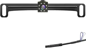 Goodsby Backup Camera HD Rear Front View License Plate Night Vision Waterproof Compatible with Clarion Dual Boss Jensen Stinger Podofo Soundstream Eonon Cartreque Sanptent Car Radio