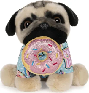 GUND Doug The Pug Donut Dog Stuffed Animal Plush, 9"