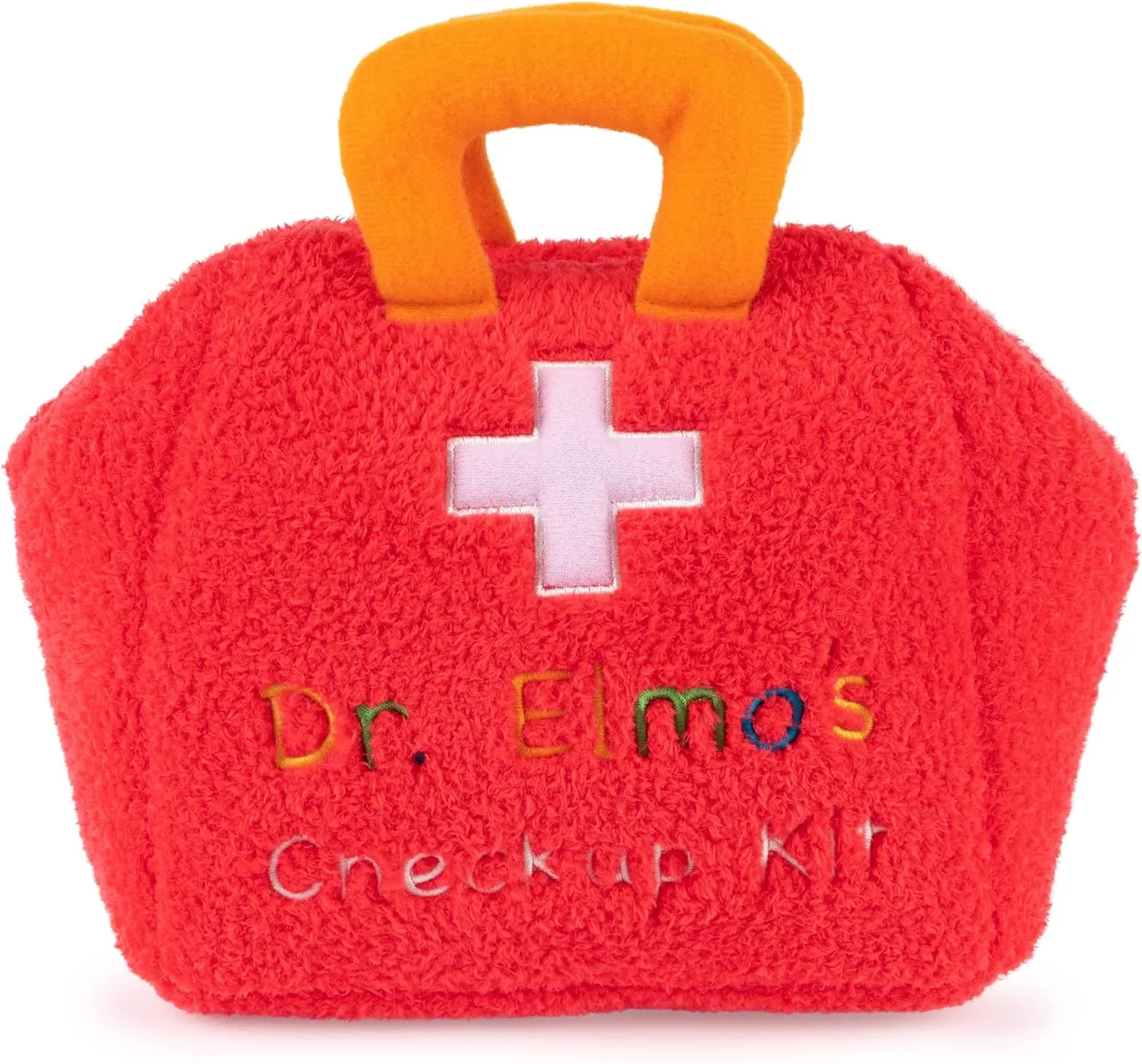 GUND Sesame Street Official Furry Friends Forever Elmo & Tango Checkup Playset, Premium Plush Sensory Playset for Ages 1 & Up, Red, 8”