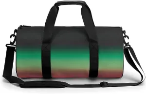 Gym Bag 17in for Men Women, Waterproof Foldable Sports Organizer, Durable Workout Travel Duffle Bag, Vibrant Glow Horizon-653