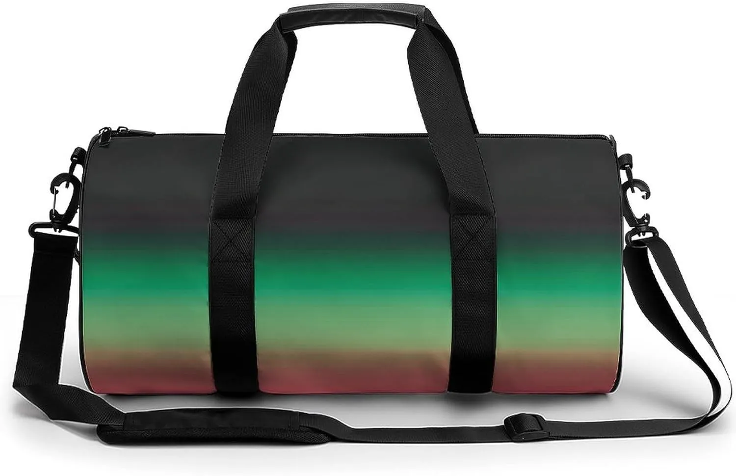 Gym Bag 17in for Men Women, Waterproof Foldable Sports Organizer, Durable Workout Travel Duffle Bag, Vibrant Glow Horizon-653
