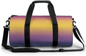 Gym Bag 17in for Men Women, Waterproof Foldable Sports Organizer, Durable Workout Travel Duffle Bag, Vibrant Twilight Shift-1478