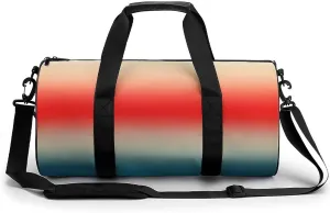 Gym Bag 17in for Men Women, Waterproof Foldable Sports Organizer, Durable Workout Travel Duffle Bag, Warm Horizon Blend-1581