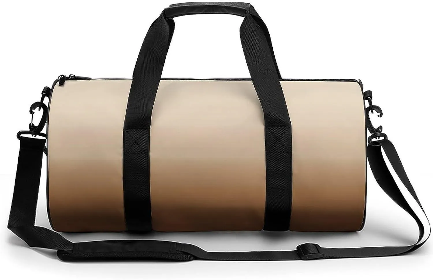 Gym Bag 17in for Men Women, Waterproof Foldable Sports Organizer, Durable Workout Travel Duffle Bag, Warm Horizon Glow-1604
