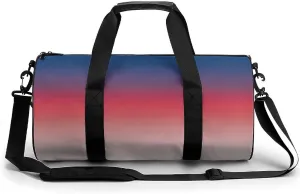 Gym Bag 17in for Men Women, Waterproof Foldable Sports Organizer, Durable Workout Travel Duffle Bag, Warm Twilight Shift-1738