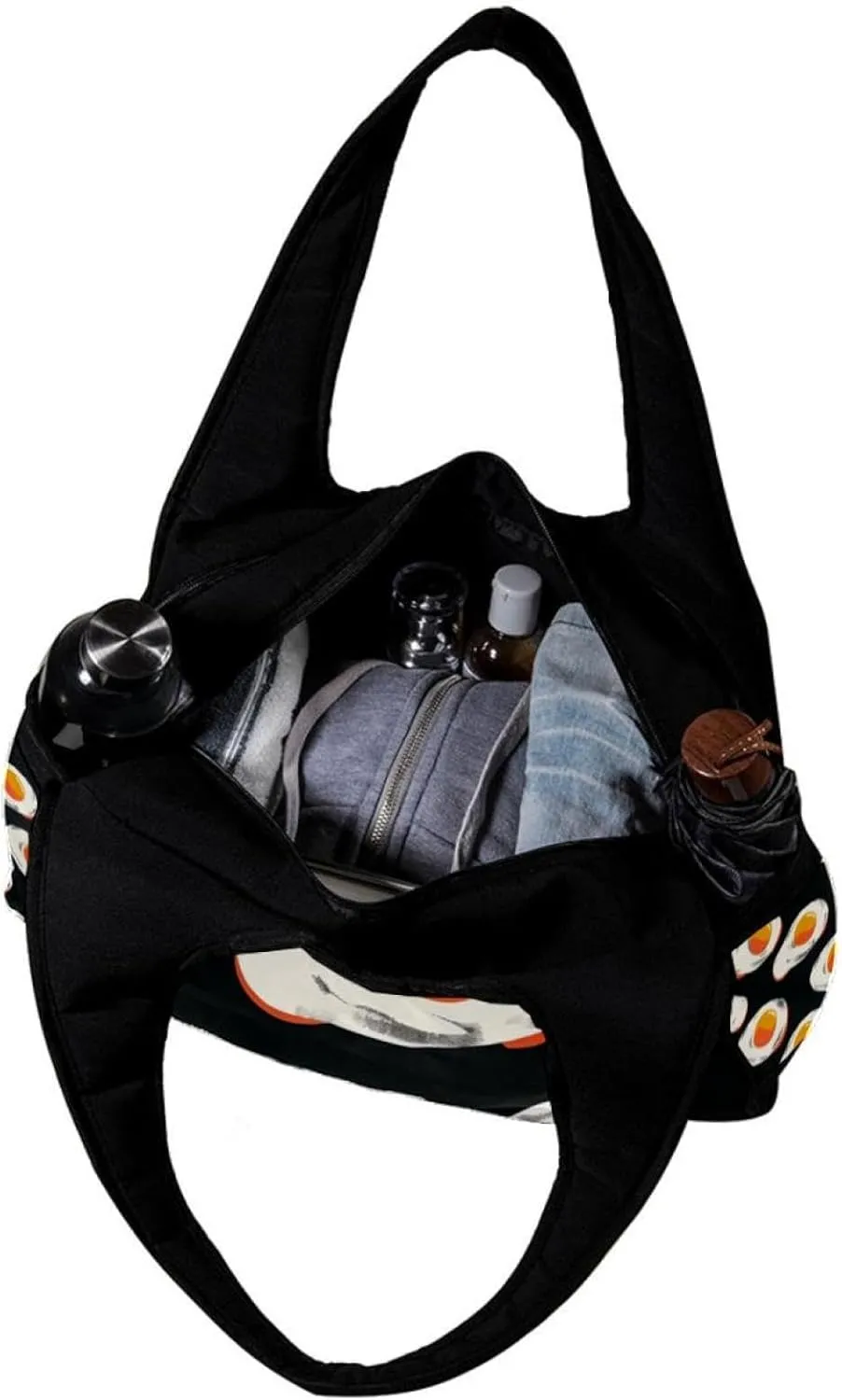 Gym Bags for Men,Travel Duffel Bags for Women,Cartoon Fried Egg,Workout Bag