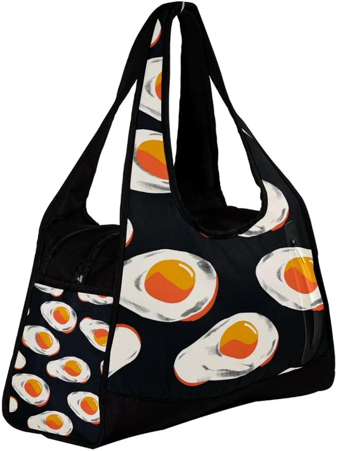 Gym Bags for Men,Travel Duffel Bags for Women,Cartoon Fried Egg,Workout Bag